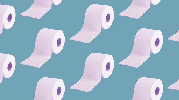 Tissue paper rolls patterned background vector