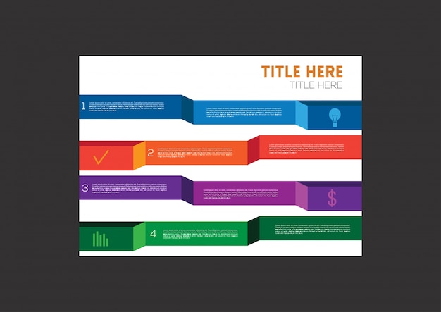 Free vector title ribbon collection