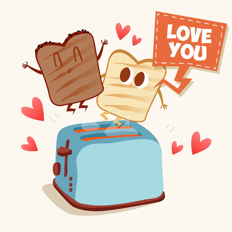 Free Vector toast background design