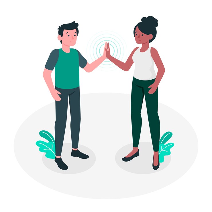 Free Vector together concept illustration
