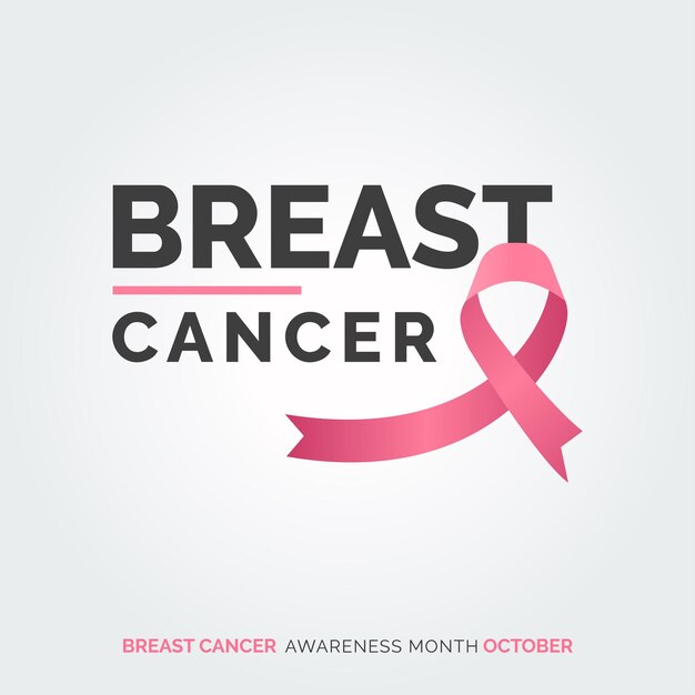 Vettore gratuito insieme combattiamo la consapevolezza del cancro al seno