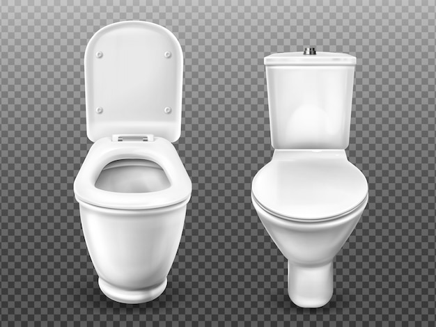 Toilet bowl for bathroom, restroom, modern WC