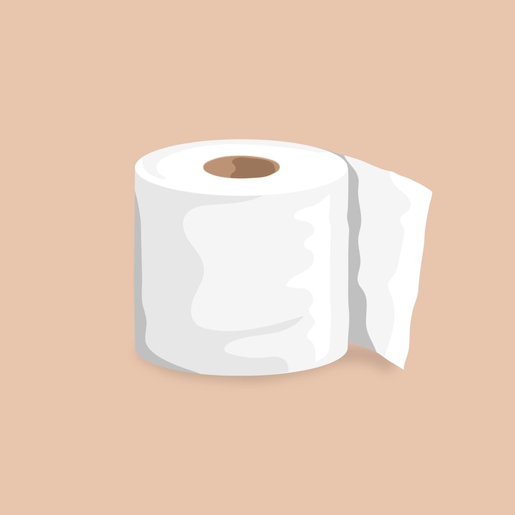 無料Vector トイレットペーパーロール要素ベクトル