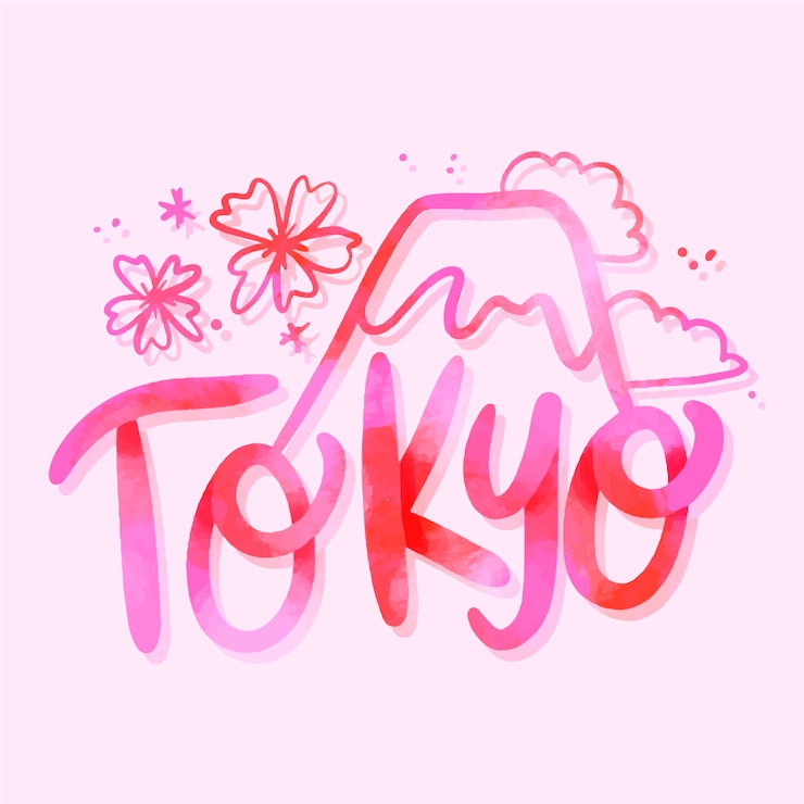 無料Vector 東京都市のレタリング