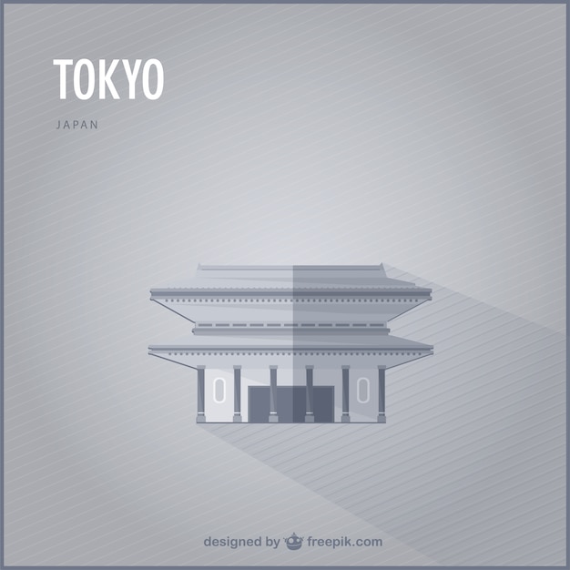 Free vector tokyo landmark