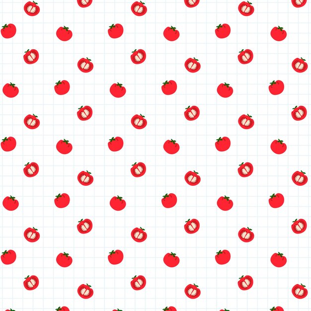  tomato seamless pattern background