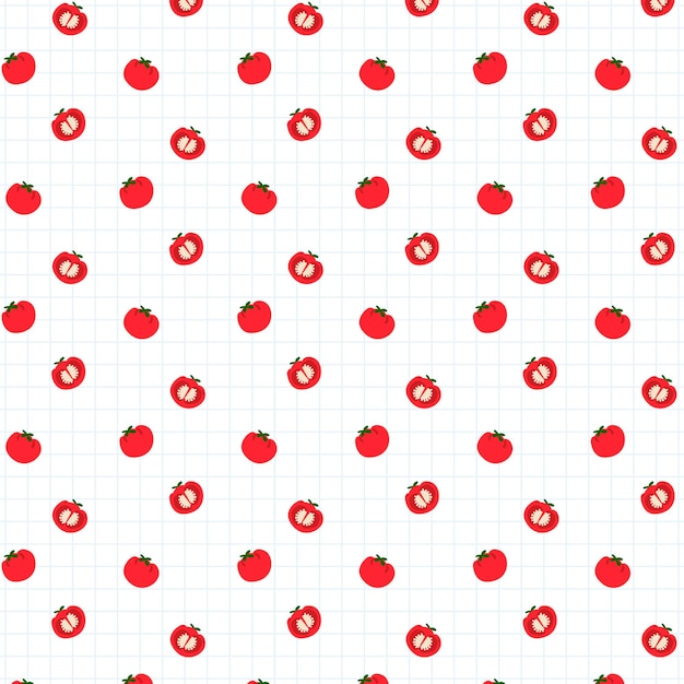  tomato seamless pattern background