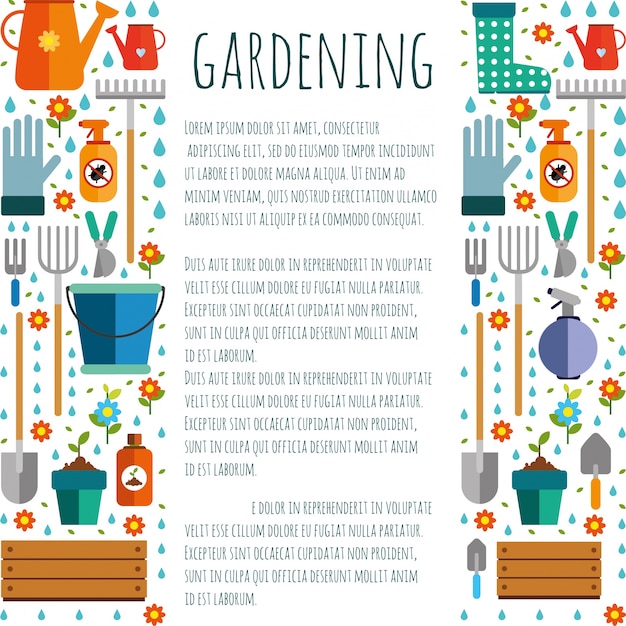 Tools for gardening,