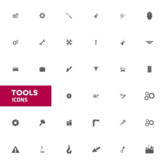 Vector strumenti icon set