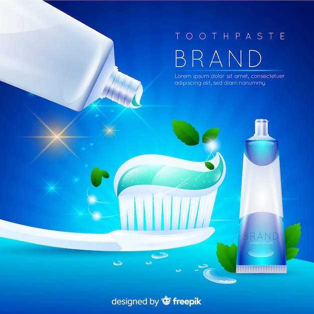 歯磨き粉の広告