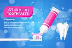 Free vector toothpaste advertising