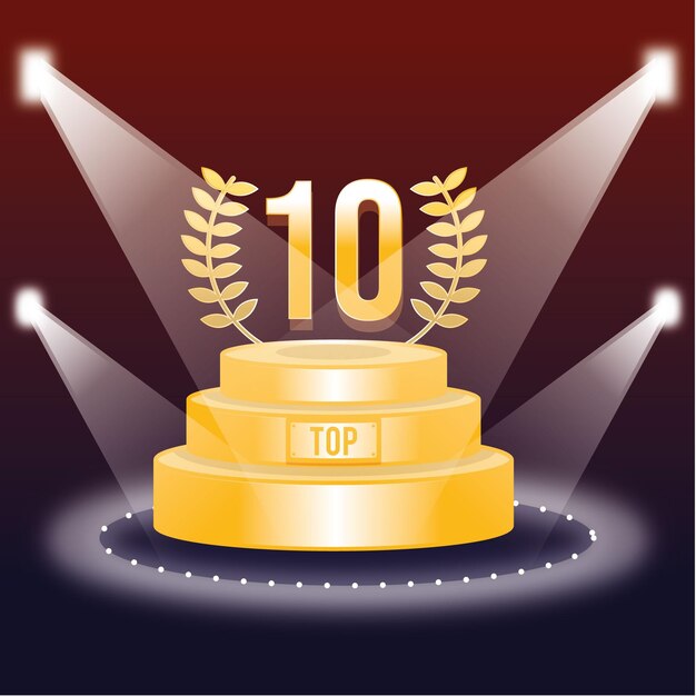 Top 10 best podium award