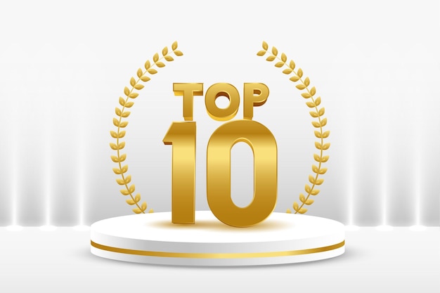 Top 10 golden podium award