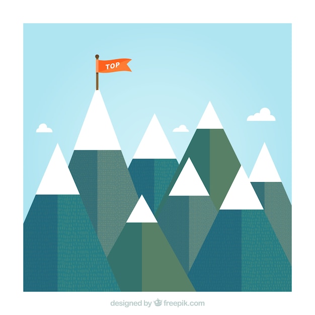 Free vector top mountain