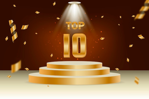 Top ten miglior premio sul podio