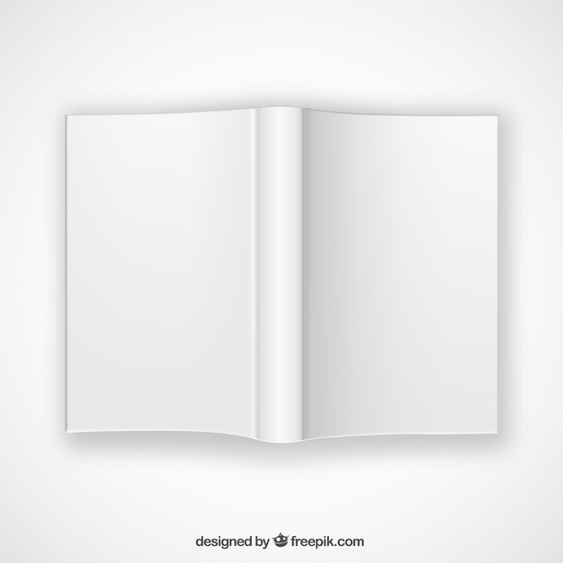 Top view open book mockup