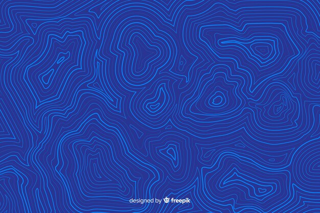 Topographic blue lines background