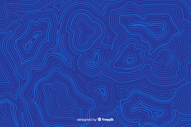 Topographic blue lines background