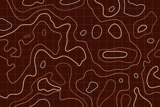 Free vector topographic map background concept