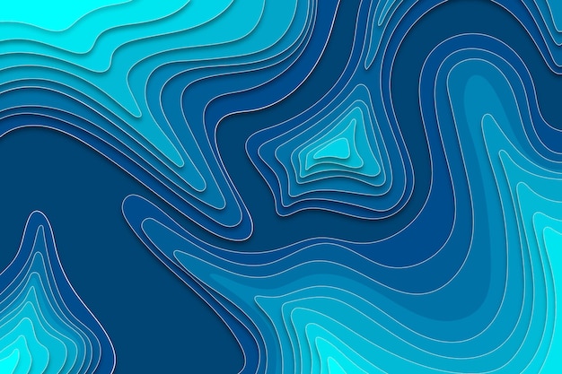 Free vector topographic map background concept