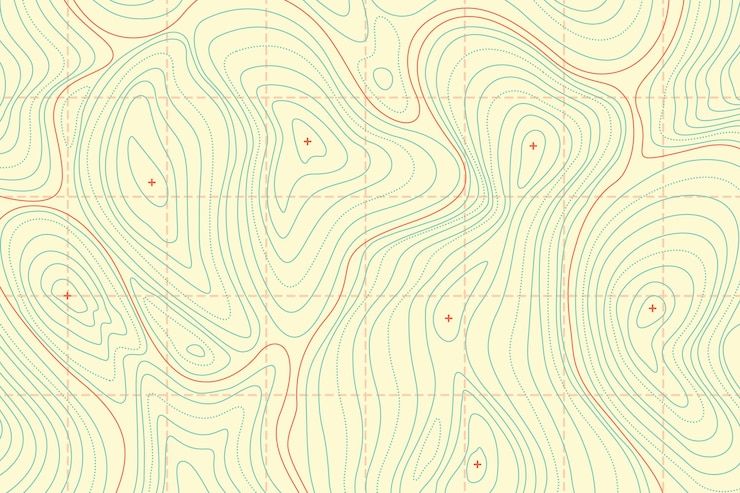 Free Vector topographic map background design