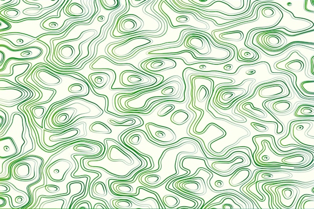 Topographic map background in green and white