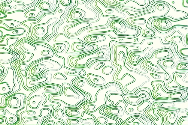Топографическая карта фон в зеленый и белый