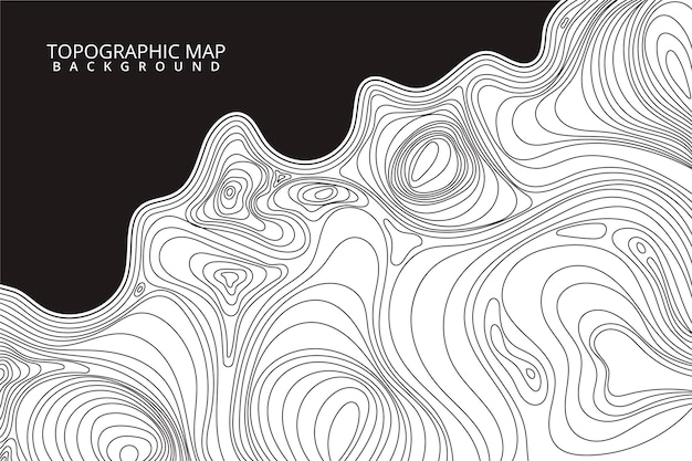 Topographic map background style