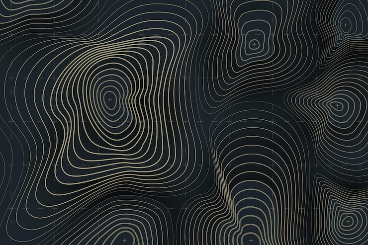 Free Vector topographic map background theme