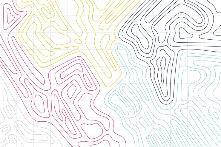 Free Vector topographic map background
