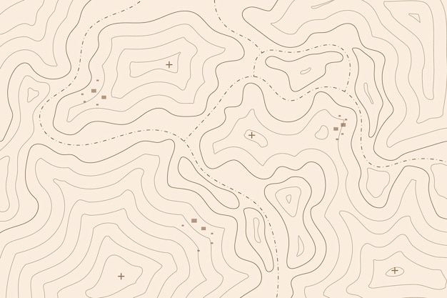 無料ベクター 地形図の背景