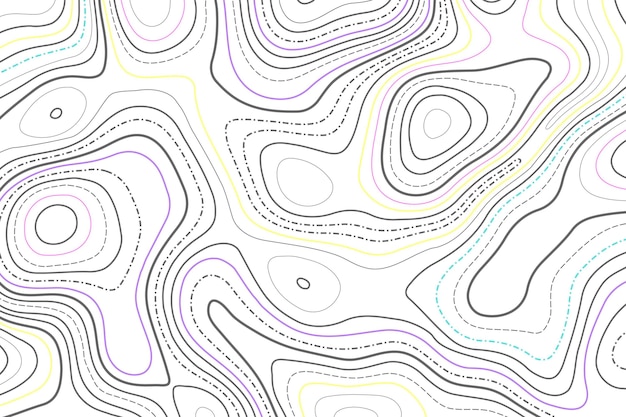 Mappa topografica sullo sfondo