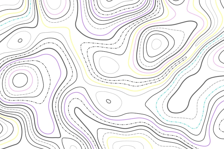 Free Vector topographic map background