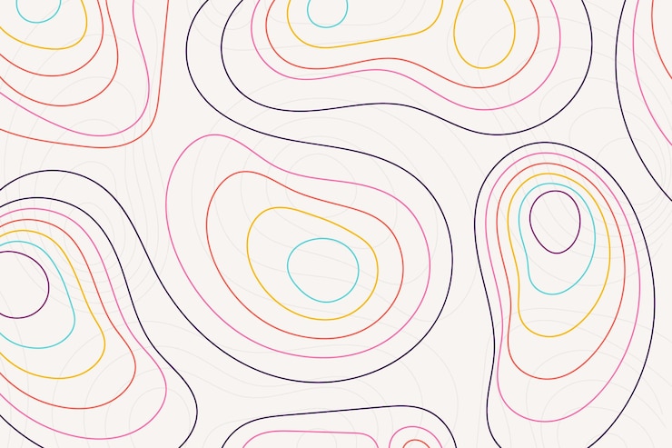 Free Vector topographic map background