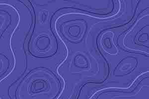 Free vector topographic map blue contour lines