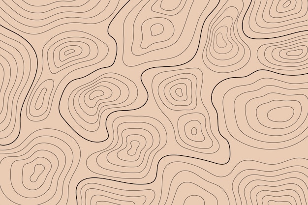 Free vector topographic map wallpaper concept