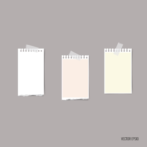 Free vector torn paper collection