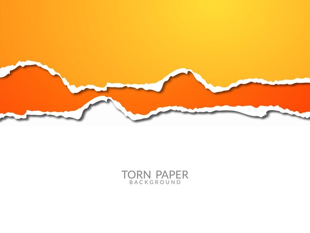 Torn paper design background vector