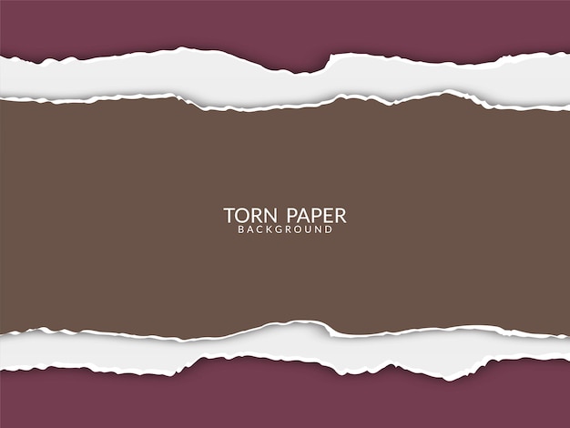 Torn paper design background vector