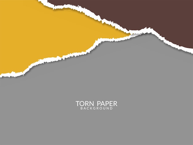 Torn paper design background vector