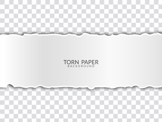 Free vector torn paper design on transparent background vector