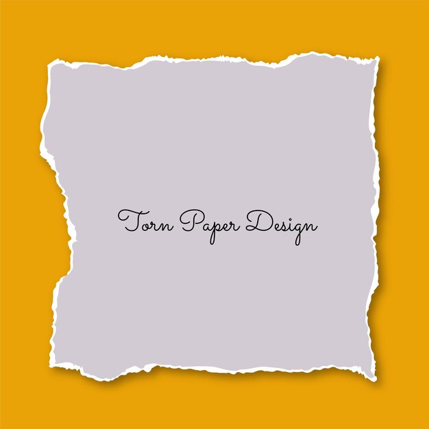 Torn paper piece design background