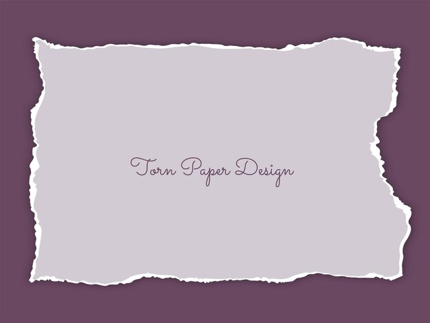 Torn paper piece design background