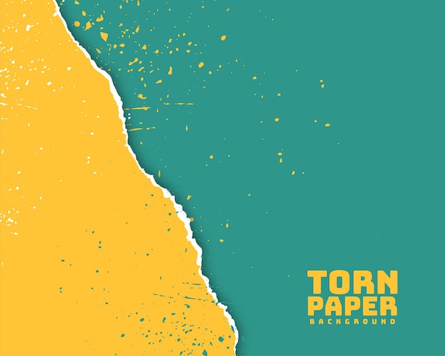 torn paper sheet background with splattered ink texture