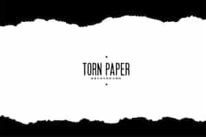 Free vector torn paper sheet edge background