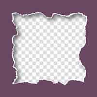 Free vector torn paper style frame design background vector