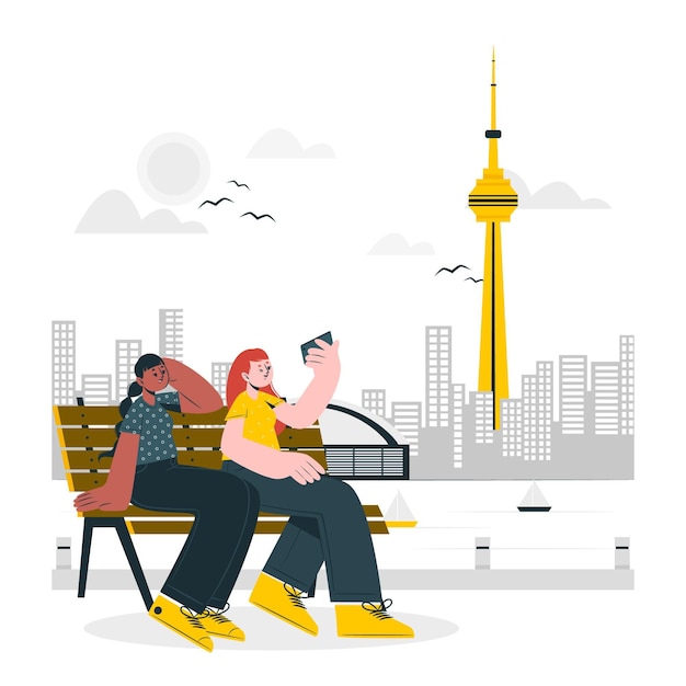 Toronto concept illustration