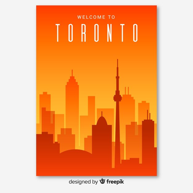 Free Vector Toronto flyer