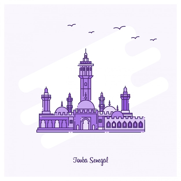 Free vector touba senegal landmark