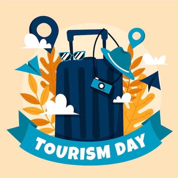 Tourism day hand-drawn design